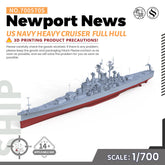 SSMODEL 570S Military Warship Model Kit US Navy Des Moines Class Newport News Heavy Cruiser CA-148