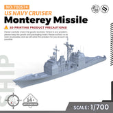 SSMODEL 574 Military Warship Model Kit US Navy Monterey Missile Cruiser