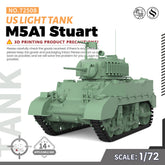 SSMODEL 508 Military Armoured Model Kit US M5A1 Light Tank