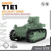SSMODEL 545 Military Armoured Model Kit US T1E1 Light Tank
