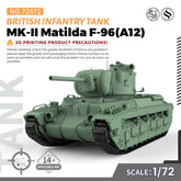 SSMODEL 572 Military Armoured Model Kit British Infantry Tank MK II Matilda F-96(A12)
