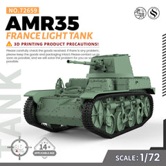SSMODEL 659 Military Armoured Model Kit France AMR35 Light Tank