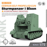 SSMODEL 709 Military Armoured Model Kit German Sturmpanzer I Bison Self-Propelled Gun