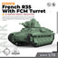 SSMODEL 795 Military Armoured Model Kit French R35 With FCM Turret Light Tank