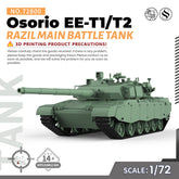 SSMODEL 800 Military Armoured Model Kit Brazil Osorio EE-T1/T2 Main Battle Tank