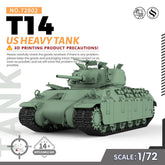 SSMODEL 802 Military Armoured Model Kit US T14 Heavy Tank