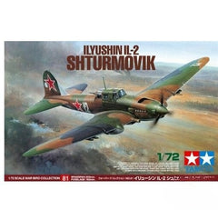 Tamiya 60781 1/72 Soviet Air Force Ilyushin IL-2 Shturmovik Plastic Model