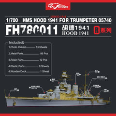 Flyhawk FH780011 1/700 HMS Battle Cruiser Hood 1941 For Trumpeter 05740