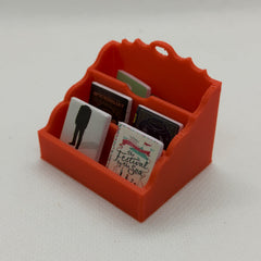 LYTP12606C/A 1/12 Desktop Bookshelf Storage File Rack Accessory + 6 books Dollhouse Miniature Mini Diorama Bedroom Furniture BJD Ornamental