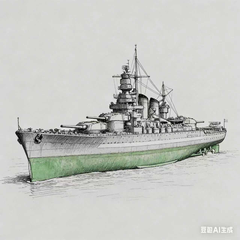 SSC132S Military Model RN Littorio Class Italia Battleship Full Hull