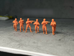 Modern Female Soldier Figures 6pcs LSSNO83 1/35/48/64/72/87/100/144
