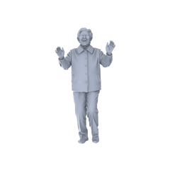 Detail view of Yao's Studio LYTR259 Singing Elderly Quintet Resin Miniature Model 5-Figure Set, Unpainted Choir Performance Figures, DIY Painting Scene Decoration Miniatures Diorama Resin Figures Model