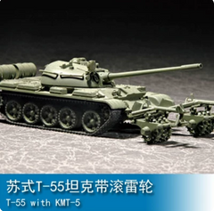 Trumpeter 1/72 07283 Russian T-55 Medium Tank With KMT-5