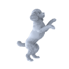Detail view of Yao's Studio LYTR260 Poodle Resin Miniature Model 5-Figure Set, Unpainted Cute Interactive Pet Figures, DIY Painting Scene Decoration Miniatures Diorama Resin Figures Model