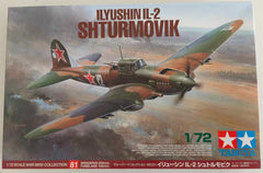Tamiya 60781 1/72 Soviet Air Force Ilyushin IL-2 Shturmovik Plastic Model