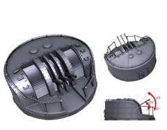 SSMODEL R350080 1/350 scale Jiulu 25mm triple with smoke shield type C