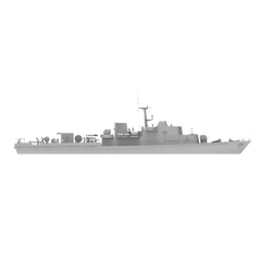 RHWS010 German Project 89.2 Submarine Chaser Bernau Water line