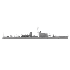 RHWS012 IJN Type K-7 No.4 Submarine Chaser Kusentei Water line