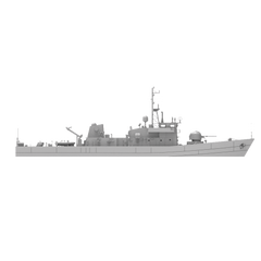 RHWS009 Greet Britannia Peacock Class Submarine Chaser LÉ Orla P41 Water line