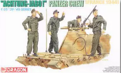 Dragon 6191 1/35 "Achtung-Jabo!" Panzer Crew (France 1944) Model Figure Kit
