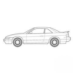 Fujimi 04811 1/24 Touge Series No.6 Nissan Silvia Q's S13 Plastic Model