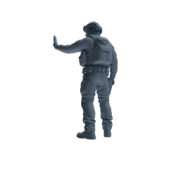 MRY-SFW SSTR183 Miniatures Soldier Model Kit Special Forces Soldier Pose Modern Model 3 pcs