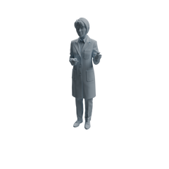 Detail view of MRY-SFW LYTR964 Lab Instructor Teacher Character Modern Model 4 pcs Model