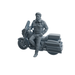 Detail view of MRY-SFW LYTR960 Multi-Scene On-Duty Male Police Officer Character Modern Model 4 pcs Model
