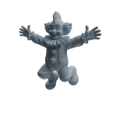 Detail view of MRY-SFW LYTR1056 Circus Clown Performance Pose Character Modern Model 3 pcs Model