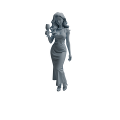Detail view of MRY-SFW LYTR935 Banquet Female Guest Character Modern Model 4 pcs Model