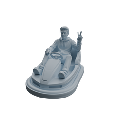 Detail view of MRY-SFW LYTR1046 Amusement Park Bumper Car Adult Character Modern Model 4 pcs Model