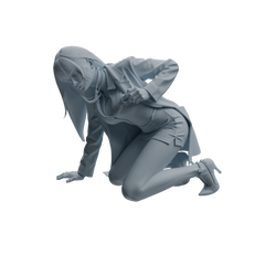 Detail view of MRY-SFW LYTR1005 Female Doctor in Different Poses Character Modern Model 3 pcs Model