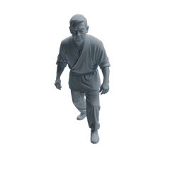 Detail view of MRY-SFW LYTR997 Market Vendor Character Modern Model 4 pcs Model