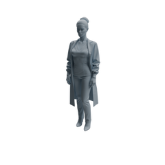 Detail view of MRY-SFW LYTR999 Professional Female Doctor Character Modern Model 4 pcs Model