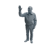 Detail view of MRY-SFW LYTR1038 Daily Interactive Elderly Character Modern Model 4 pcs Model