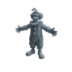 Detail view of MRY-SFW LYTR1054 Clown Character Modern Model 4 pcs Model