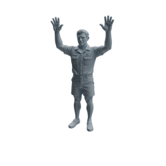 Detail view of MRY-SFW LYTR1010 Male Lifeguard in Different Poses Character Modern Model 3 pcs Model