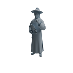 Detail view of MRY-SFW LYTR982 Ancient Lady Tea Ceremony Character Modern Model 3 pcs Model