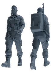 MRY-SFW SSTR178 Miniatures Soldier Model Kit Resting Soldier Pose Modern Model 6 pcs
