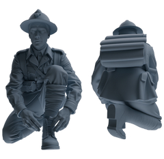 MRY-SFW SSTR203 Miniatures Soldier Model Kit WWI Soldier Pose Modern Model 3 pcs