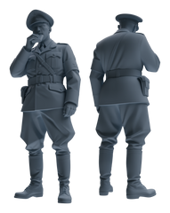 Detail view of MRY-SFW LYGR581 WWII French Army Seven-Person Eating Group Model