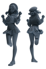 Detail view of MRY-SFW LYTR884 Multi-pose Sailor Uniform Girl Figure Modern Model 3 pcs Model