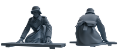 MRY-SFW SSTR189 Miniatures Soldier Model Kit WWI Engineer Soldier Pose Modern Model 3 pcs