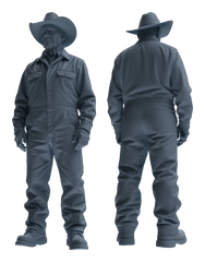 Detail view of MRY-SFW LYTR922 Farm Cowboy Worker Multi-pose Modern Model 3 pcs Model