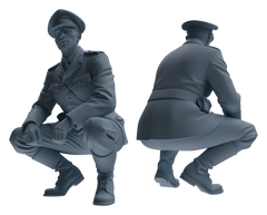 Detail view of MRY-SFW LYGR585 WWII French Army Seven-Person Daily Routine 3 Model