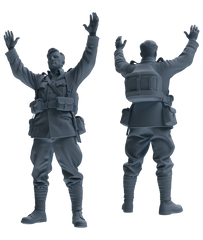 MRY-SFW SSTR197 Miniatures Soldier Model Kit Multi-Pose Soldier Modern Model 5 pcs