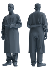 MRY-SFW SSTR206 Miniatures Soldier Model Kit Field Medical Scene Soldier Model 4 pcs