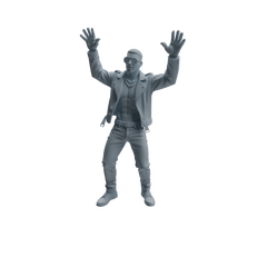Detail view of MRY-SFW LYTR927 Nightclub Dancer Man Character Modern Model 4 pcs Model