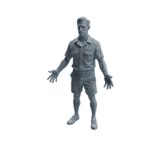 Detail view of MRY-SFW LYTR1010 Male Lifeguard in Different Poses Character Modern Model 3 pcs Model