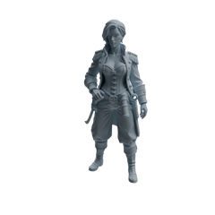 Detail view of MRY-SFW LYTR1095 Multi-pose Female Pirate Character Modern Model 4 pcs Model